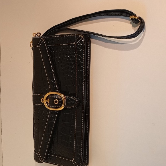 GIANI BERNINI Leather Crossbody Purse With Detachable Handles - Picture 6 of 6